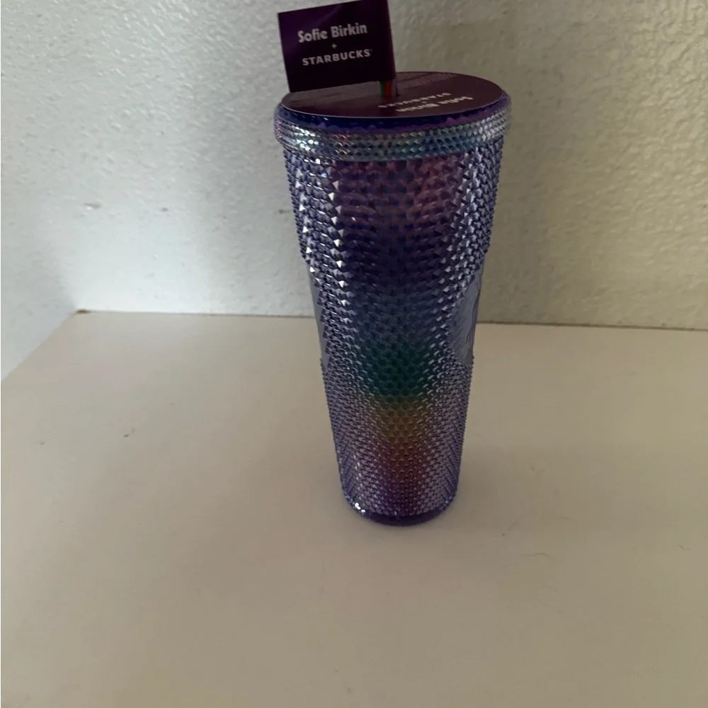 STARBUCKS + Sofie Birkin Rainbow Pride Bling Studded Venti Tumbler